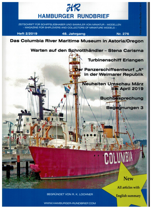 Nr. 276 Heft 2-2019 48. Jahrgang; Hamburger Rundbrief (1 St.)